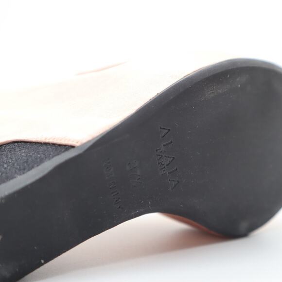 Alaïa Ballerina Coquette Lace Up Ankle Strap Wedges Size 37.5 - Picture 7 of 16